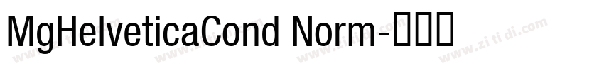 MgHelveticaCond Norm字体转换